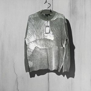 Emporio Armani New with tags sweaters size Small printed japanese knit mountains - Picture 1 of 8