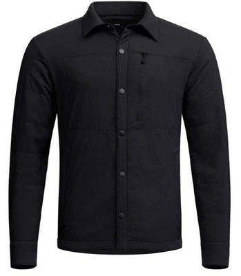 ¡NUEVO CON ETIQUETAS! Sitka Hombres Grande Ambiente 100 Camisa Chaqueta Senderismo Invierno - Negra Foto 1 de 4