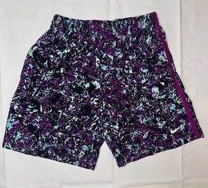 Nike Shorts Youth Kids Purple Teal Print Dri-Fit Standard Fit  Pick Your Size - Bild 1 von 19