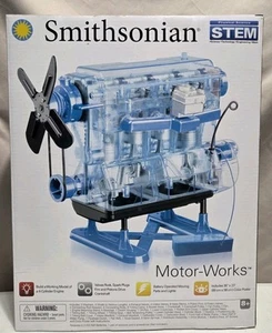 Smithsonian STEM - Motor-Funciona Construir un Modelo de Motor de 4 Cilindros, Edades 8+.  - Imagen 1 de 7