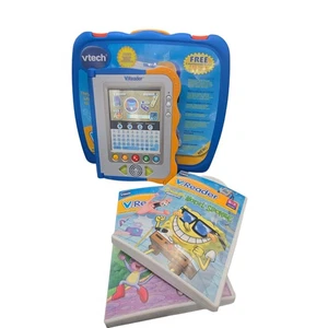 VTech V.Reader System 1156 W Stylus w two sealed games Sponge Bob & Dora Works - Picture 1 of 14