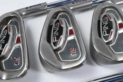 Ping i15 Irons / 5-PW / Black Dot / Regular Flex Ping AWT 2.0 Shafts - Image 1 of 4