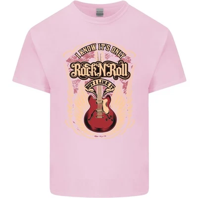 I Know Its Only Rock n Roll Music Guitar Kids T-Shirt Childrens - Image 1 of 4