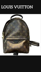 Mochila LOUIS VUITTON Marrón Palm Springs PM/Monograma M44871 Usada Auténtica - Imagen 1 de 10