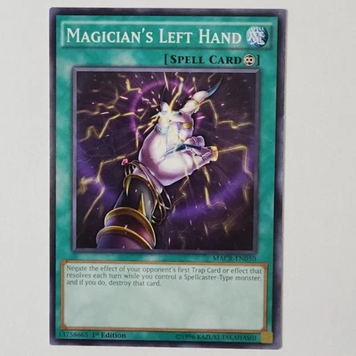 Magician's Left Hand - MACR-EN050 - MP - Common - 1st ed - Yugioh - Image 1 of 2