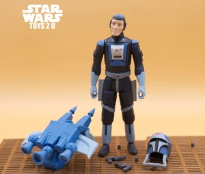 STAR WARS FIGURE 2015 REBELS ANIMATED FENN RAU MANDALORIAN - Picture 1 of 1