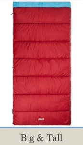 Coleman Flatlands 45°F Sleeping Bag, Made from 100% Recycled Material  NWT - Picture 1 of 2