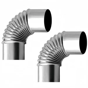 2PCS 2.36 Inch 90 Degree Stainless Steel Chimney Elbow for Outdoor Wood Stove... - Picture 1 of 7