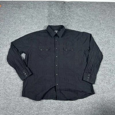 Camisa Jack Daniel's Para Hombre 2XL Negra Western Snap Manga Larga Antigua Nº 7 Whisky Foto 1 de 4