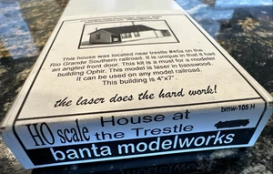 Kit a escala HO Banta Modelworks #BMW-105H kit de estructura de casa en el caballete ¡NUEVO EN CAJA! - Imagen 1 de 5