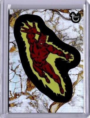 Human Torch 2025 Topps Comic Book Marvel 1975 Series Refractor #42 - Image 1 of 2