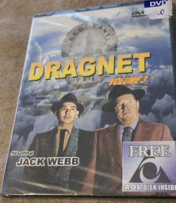 Dragnet - Jack Webb - Three Episodes - New Factory Sealed DVD FS B&W — 第 1/2 张图片