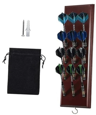 Soporte para dardos FDLS pantallas montadas en la pared 12 o 15 acabado cereza sostienen 12 dardos Foto 1 de 4