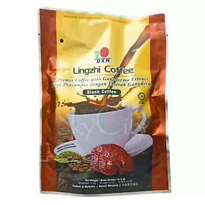 Café negro DXN Lingzhi con Ganoderma ORI (20sac x4,5 gramos) - SIN AZÚCAR - Imagen 1 de 9