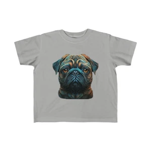 Pug Dog - Kid's Fine Jersey Tee - Picture 1 of 27