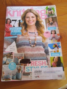 KNITTING PATTERN BOOK SIMPLY KNITTING MARCH 2015 GREAT **** MUST SEE - Picture 1 of 2