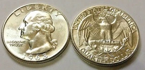 Washington Quarter Choice 1963/Gem envío gratuito en bu - Imagen 1 de 2