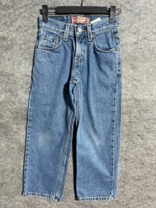 Levi's 550 Jeans Boys 9 Slim Relaxed Cotton Straight Leg Medium Wash Denim Blue - Picture 1 of 9