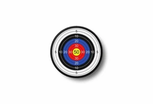 Patch toppe toppa ricamo termoadesiva stampado biker moto bersaglio target - Bild 1 von 1