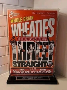 MICHAEL JORDAN WHEATIES BOX 1993 CHICAGO BULLS CHAMPS THREE STRAIGHT UNOPENED!! - Picture 1 of 5