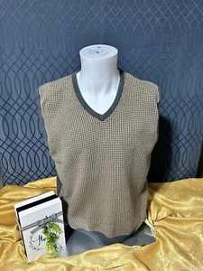 Lyle and Scott Scotland Mens 100% Combed Cotton Gray Vest V-neck Size Large - Picture 1 of 14