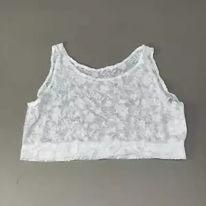 HALFTEE Full Lace Tank Nylon & Spandex Blend Floral White 3XL (23) - Picture 1 of 9