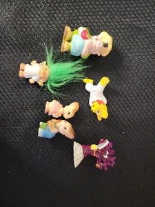 Lot Of 6 vintage Anthropomorphic Animal Minitures And RUSS Troll Pig Bear Rabbit - Picture 1 of 3
