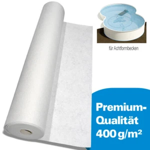 5,00 x 8,55m Achtformbecken Bodenschutzvlies Spezial 400g/m² Unterlegvlies Vlies - Bild 1 von 3