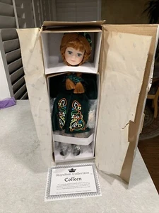 Royalton Collection Colleen Porcelain Doll w/ Stand and COA NEW - Picture 1 of 5