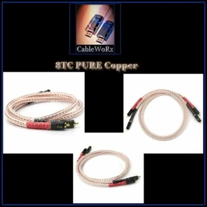 8TC HiFi PREMIUM Wire 8N OCC Copper .5mtr WBT RCA Stereo Audio Cable SUPERB - Picture 1 of 7