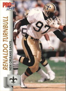 1992 Pro Set Football Card #589 Renaldo Turnbull