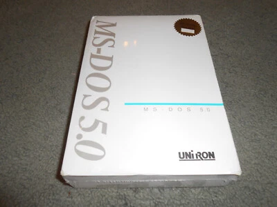 Microsoft MS-DOS 5.0 5.25 Floppy Diskette Edition Uniron OS OEM Operating System - Image 1 of 3
