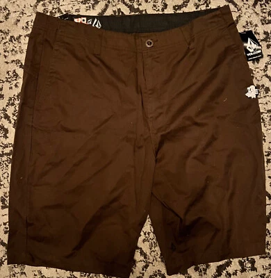 Volcom Fairmont Mens Chino Walkshorts Walk Shorts Brown New NWT 38 22" - Image 1 of 3