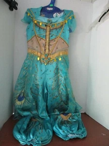 Disfraz~DISNEY ALADDIN "JASMINE" Disfraz Halloween~Niñas Mediano~NUEVO - Imagen 1 de 4