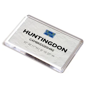 FRIDGE MAGNET - Huntingdon, Cambridgeshire - Lat/Long TL2472 - Picture 1 of 1