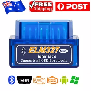 OBD2 II Bluetooth Car Scanner Diagnostic Auto Scan Tool for Android Code Reader - Picture 1 of 14
