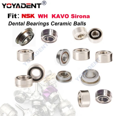 10Pcs Dental Bearings turbine Ceramic Balls For WH KAVO NSK Sirona Turbine Rotor - Image 1 of 4