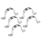 U Shaped Conduit Clamp Saddle Strap Tube Pipe Clip Stainless Steel M50 5Pcs