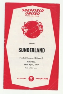 Sheffield United v Sunderland 1958/59 Division 2 - Bild 1 von 1