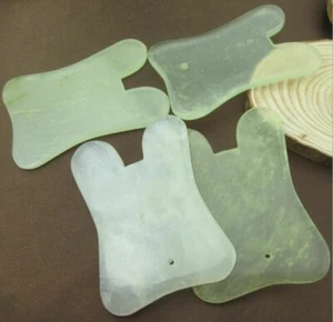 1pc Facial MassageBoard Health Gua Sha Natural Jade Stone Guasha Massage Tool - Picture 1 of 3