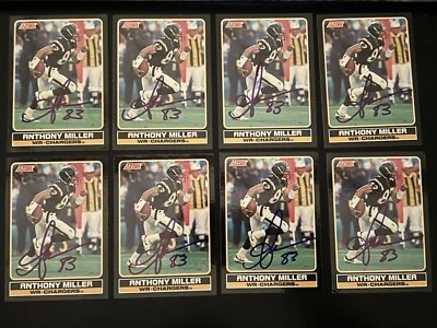 ANTHONY MILLER Signed Autographed Auto 1990 Score Young Superstars #35 Chargers - Image 1 of 3