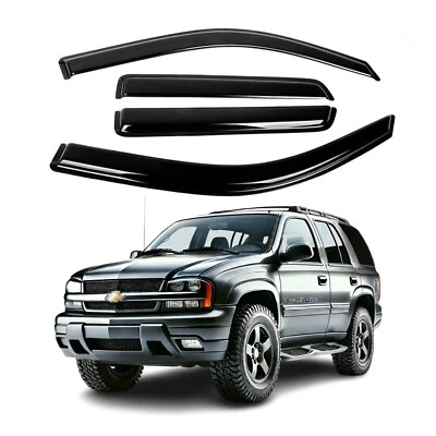 Fits 2002-2009 Chevrolet Trailblazer Window Visor Sun Rain Guards Thickened - Image 1 of 4