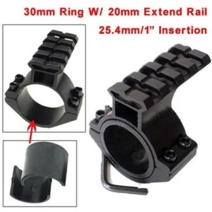 Scope Barrel Mount 1" 25.4mm 30mm Ring Adapter w/20mm Picatinny/Wea... Rail - Picture 1 of 6