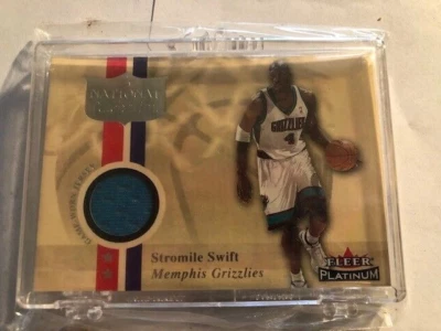 2001-02 Fleer Platinum National Patch Time Stromile Swift Patch Card - Sealed - Image 1 of 2