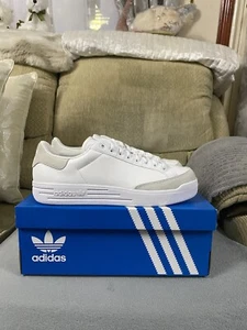 Adidas Originals Rod Laver White Grey Trainers Shoes BNIB Size 9.5uk JI1909 - Picture 1 of 19