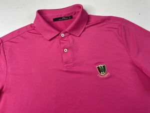 Ralph Lauren RLX Polo Shirt Golf Pink Pine Valley Mens Large - Picture 1 of 9