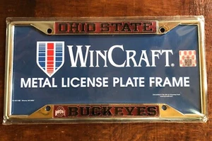 Marco de matrícula de metal WinCraft Ohio State Buckeyes NUEVO - Imagen 1 de 2