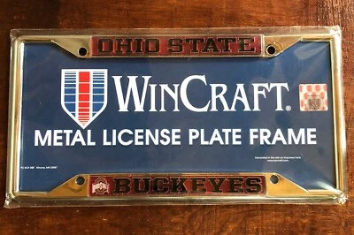 Металлическая рама номерного знака WinCraft Ohio State Buckeyes НОВАЯ - Изображение 1 из 2