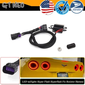 LED taillights Hyper Flash Hyperflash Fix Flasher Harness For 05-13 Corvette C6 - Picture 1 of 8
