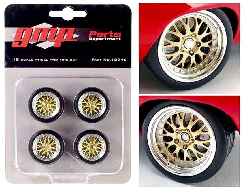 1/18 GMP 18946 Pro Touring 69 Camaro Big Red Wheel / Tire Set - Image 1 of 1